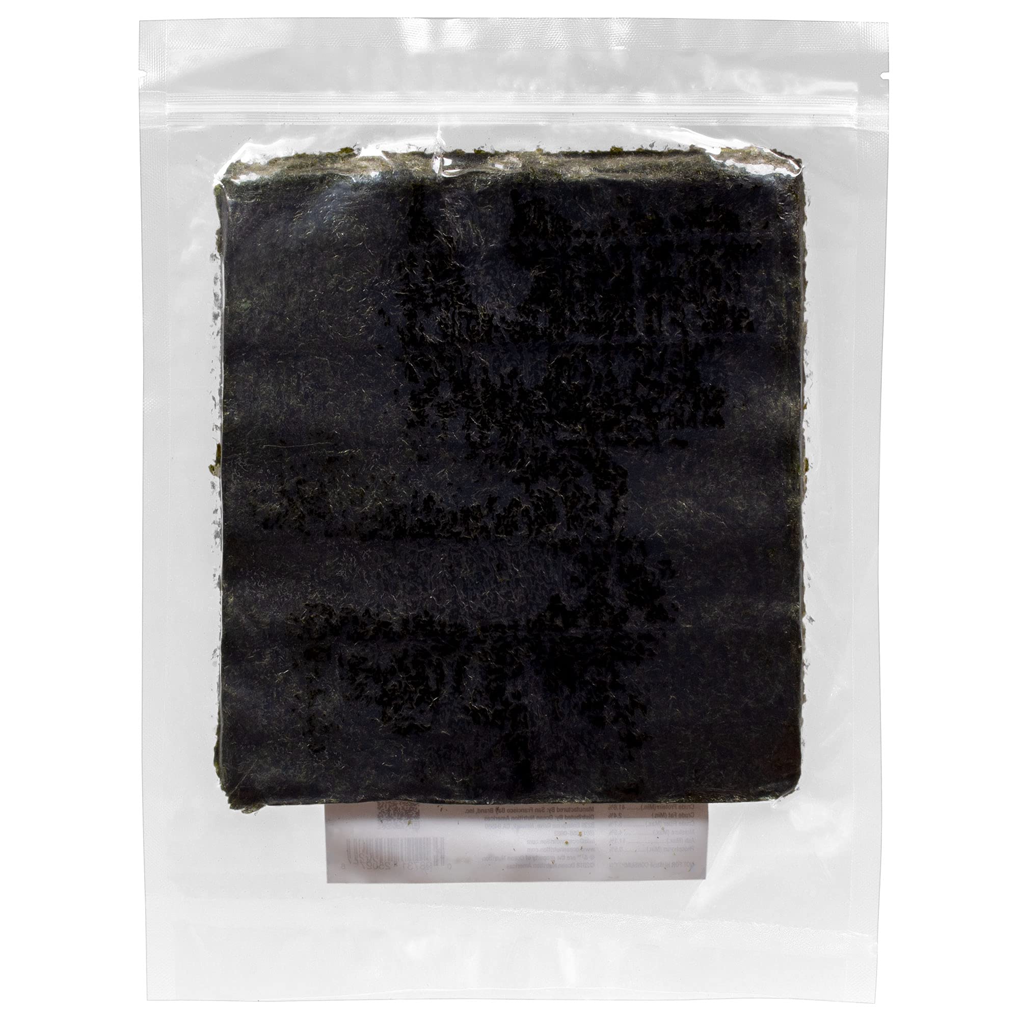 Ocean Nutrition Seaweed Select Green Marine Algae - Nutritious Fish Food for Herbivorous Marine Fish, Live Fish & Invertebrates - Natural Seaweed Sheets with Garlic Extract - 50 Sheets, 5.29 oz (150g)