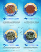 Ocean Nutrition Seaweed Select Green Marine Algae - Nutritious Fish Food for Herbivorous Marine Fish, Live Fish & Invertebrates - Natural Seaweed Sheets with Garlic Extract - 50 Sheets, 5.29 oz (150g)