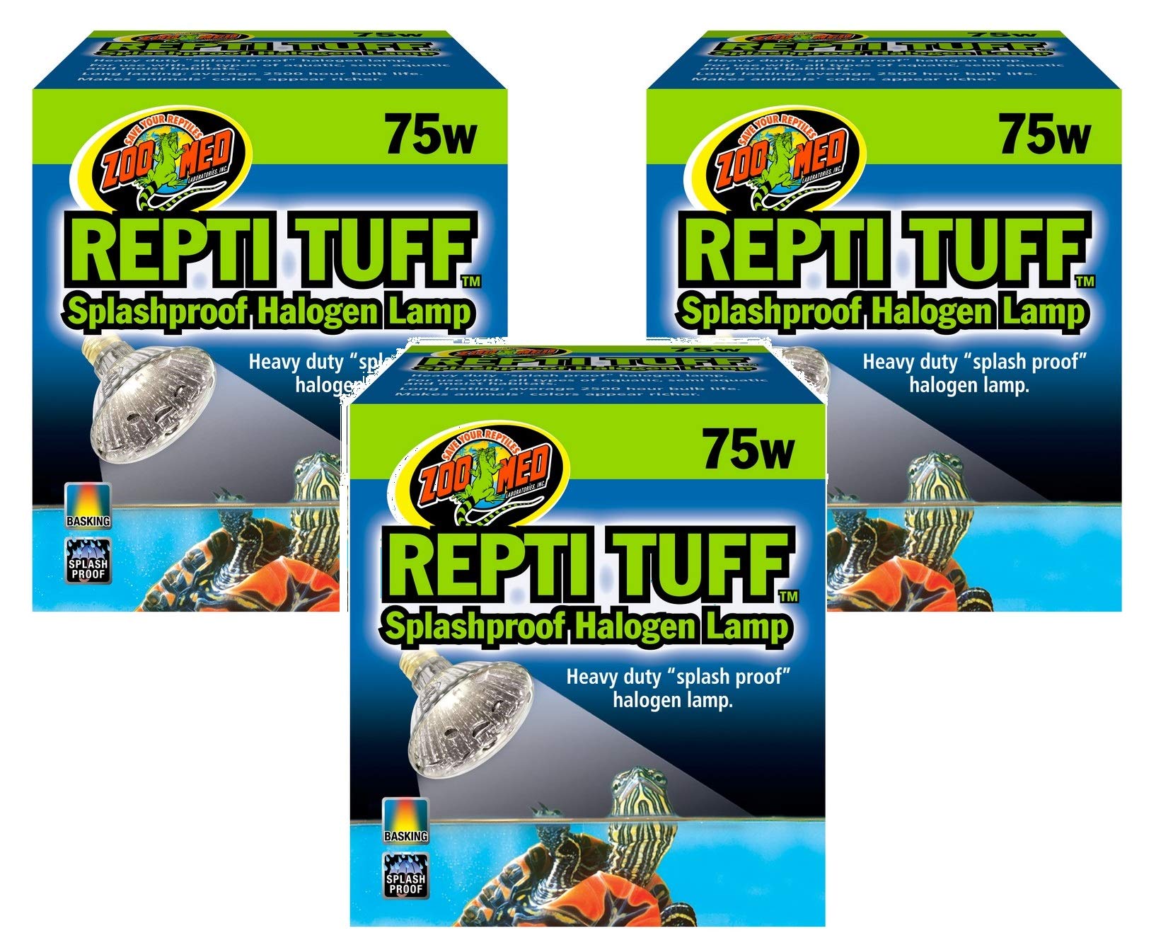 Zoo Med Repti Tuff Splashproof Halogen Lamps 75 Watts (3 Pack) Secondary image