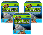 Zoo Med Repti Tuff Splashproof Halogen Lamps 75 Watts (3 Pack)