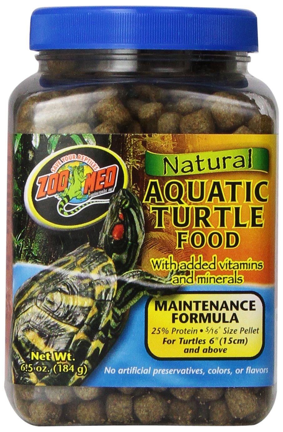 Zoo Med Natural Aquatic Turtle Food, 6.5 Ounce, Maintenance Formula Main image