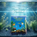 Pure Water Pebbles Blakberry Glo Aquarium Gravel - 5 lbs - Non-Toxic, Colorfast, Vibrant Substrate for Aquariums, Terrariums, Ponds & Crafts