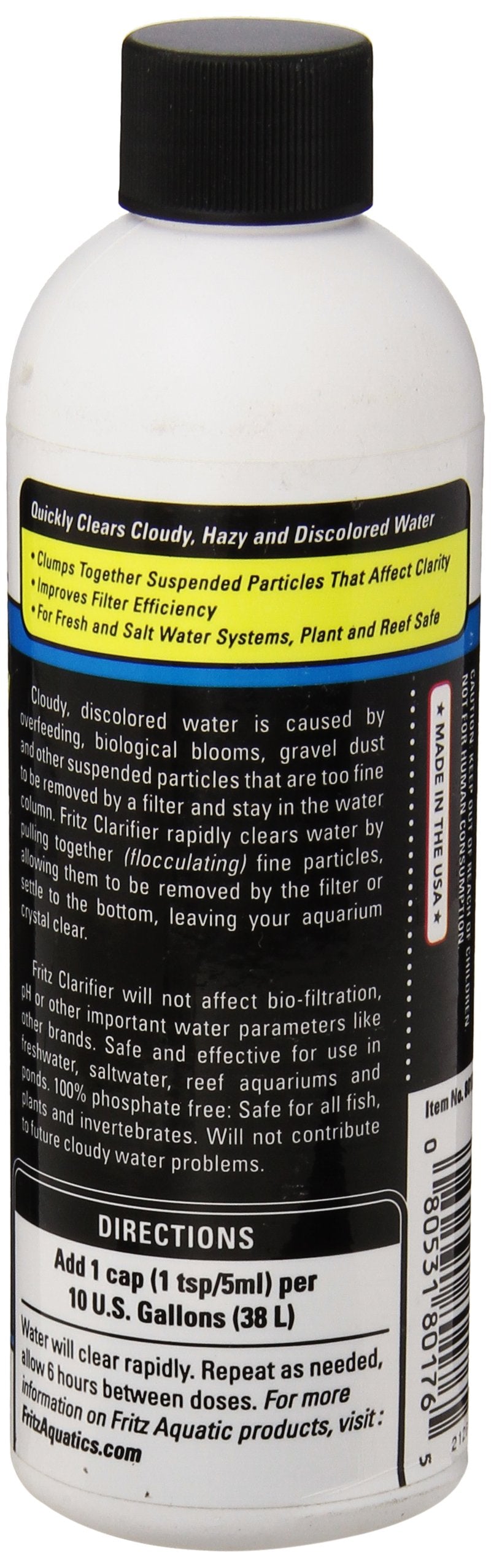 Fritz Aquatics 80176 Fritz Water Clarifier for Fresh and Salt Water Aquariums, 8-Ounce Secondary image