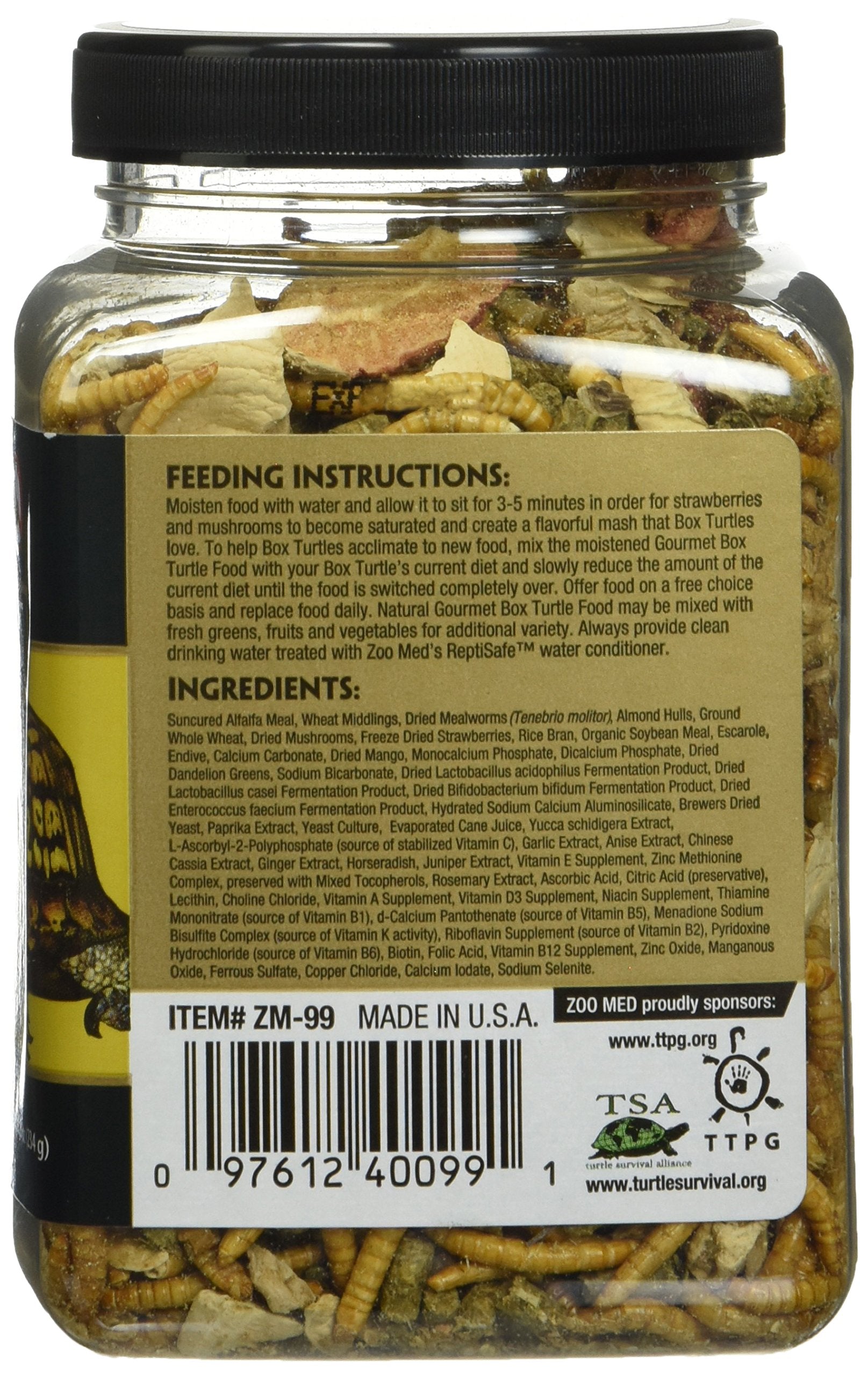Gourmet Box Turtle Food Net Wt 8.25oz (254g) Secondary image