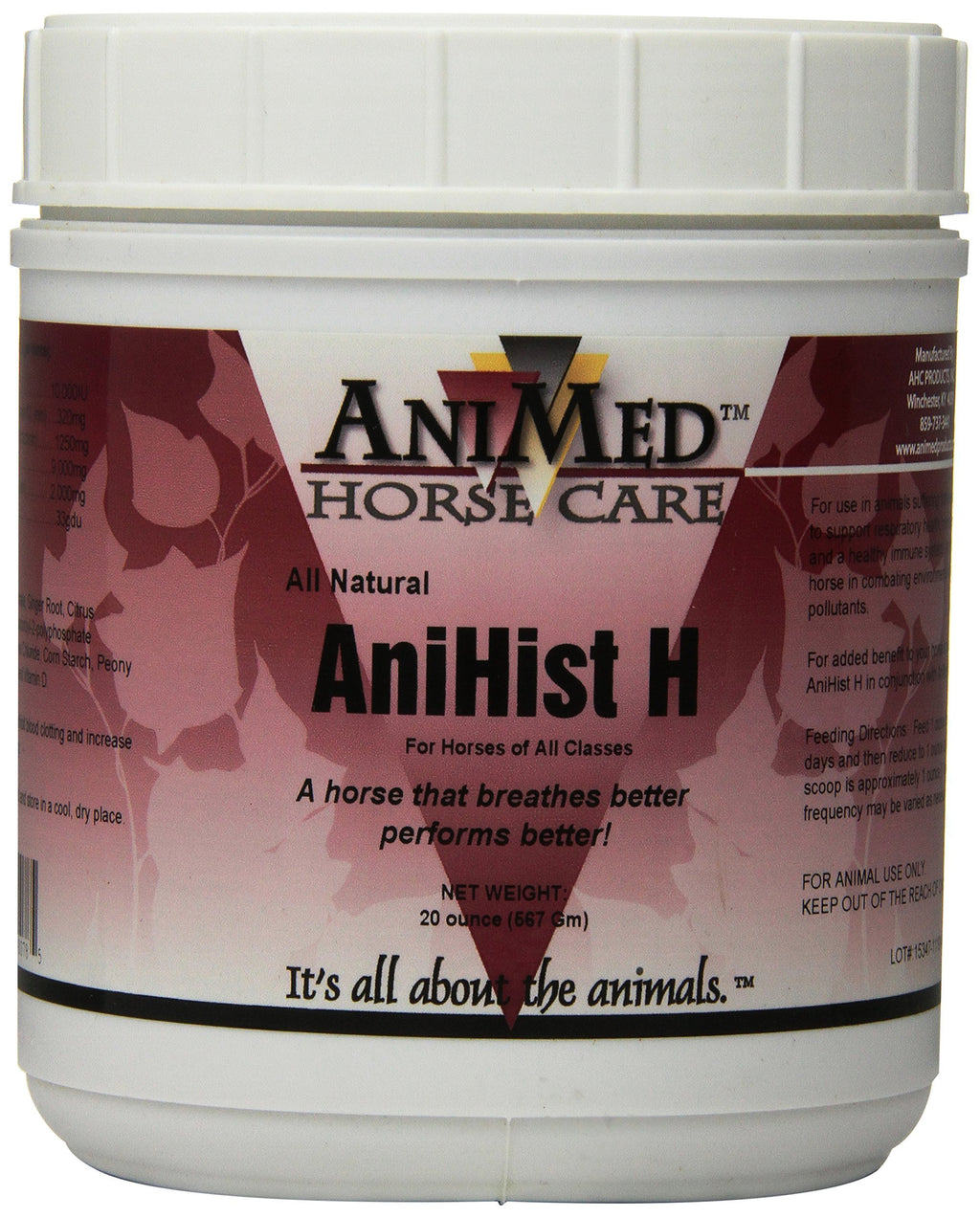 AniMed Anihist-H to Support Normal Histamine Levels in Horses, 20-Ounce