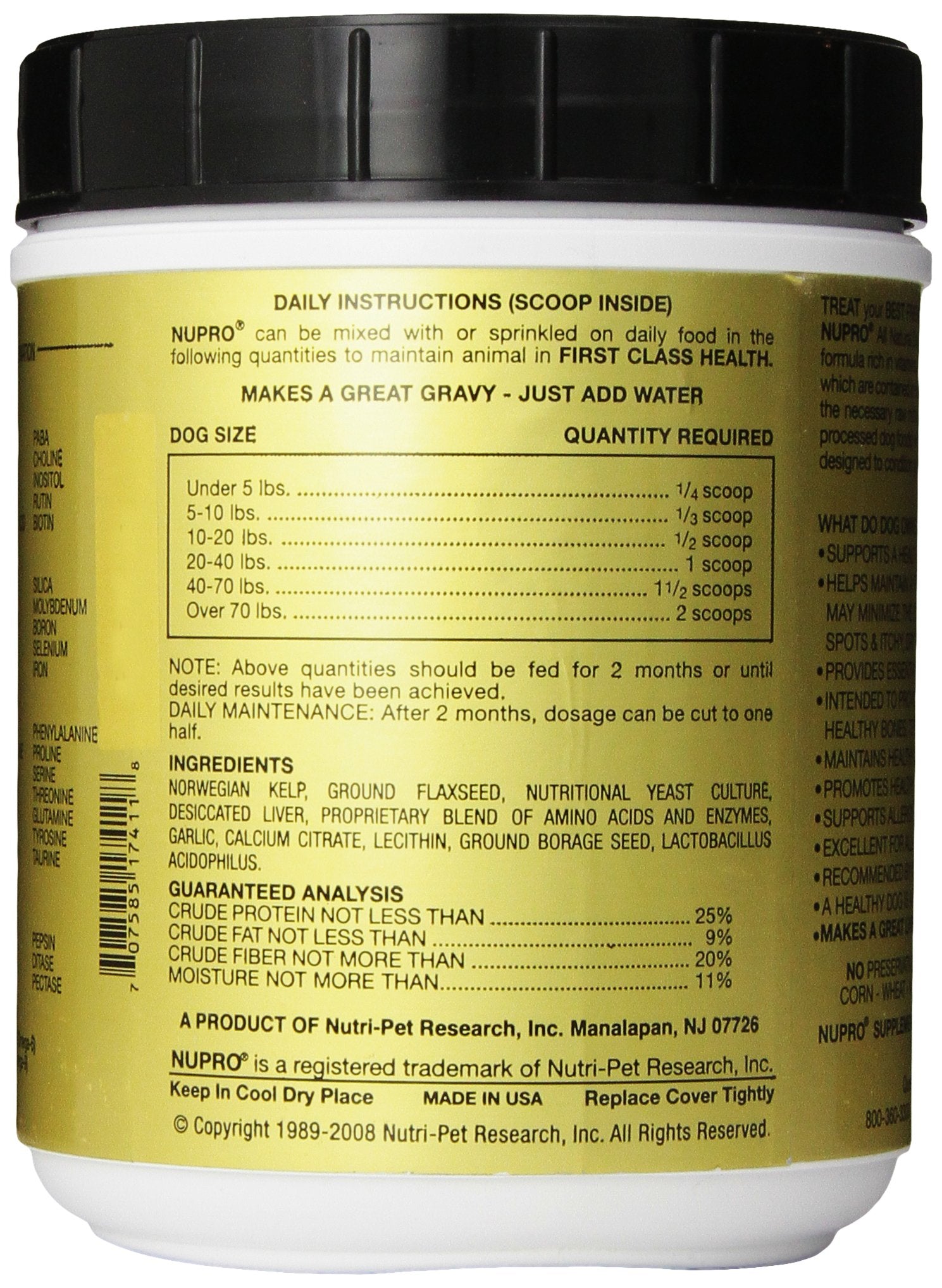 Nupro All Natural Dog Supplement (5 lb)