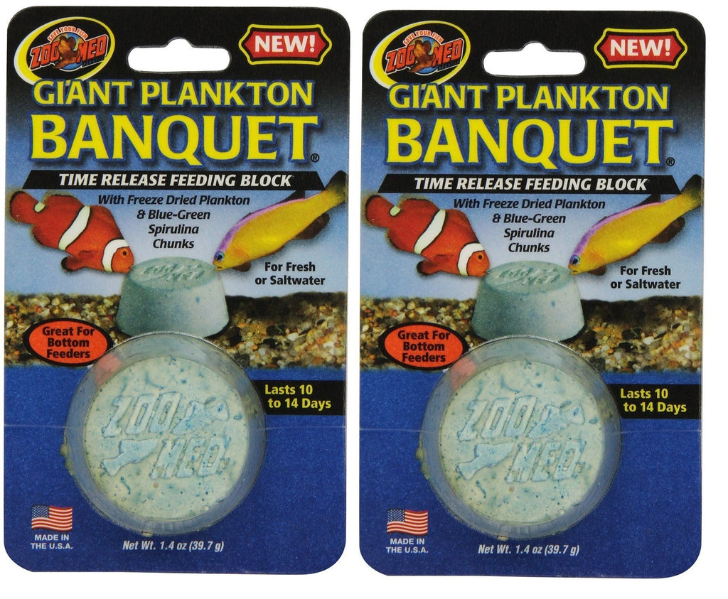 Zoo Med Laboratories AZMBB6 Plankton Banquet Block Feeder Giant, 2 Count