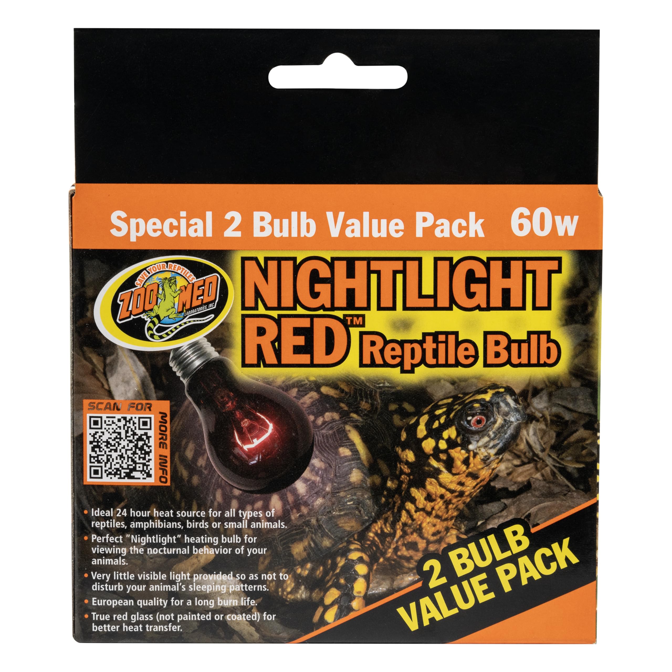 Zoo Med Nightlight Reptile Bulb, 60-watt, Red Secondary image