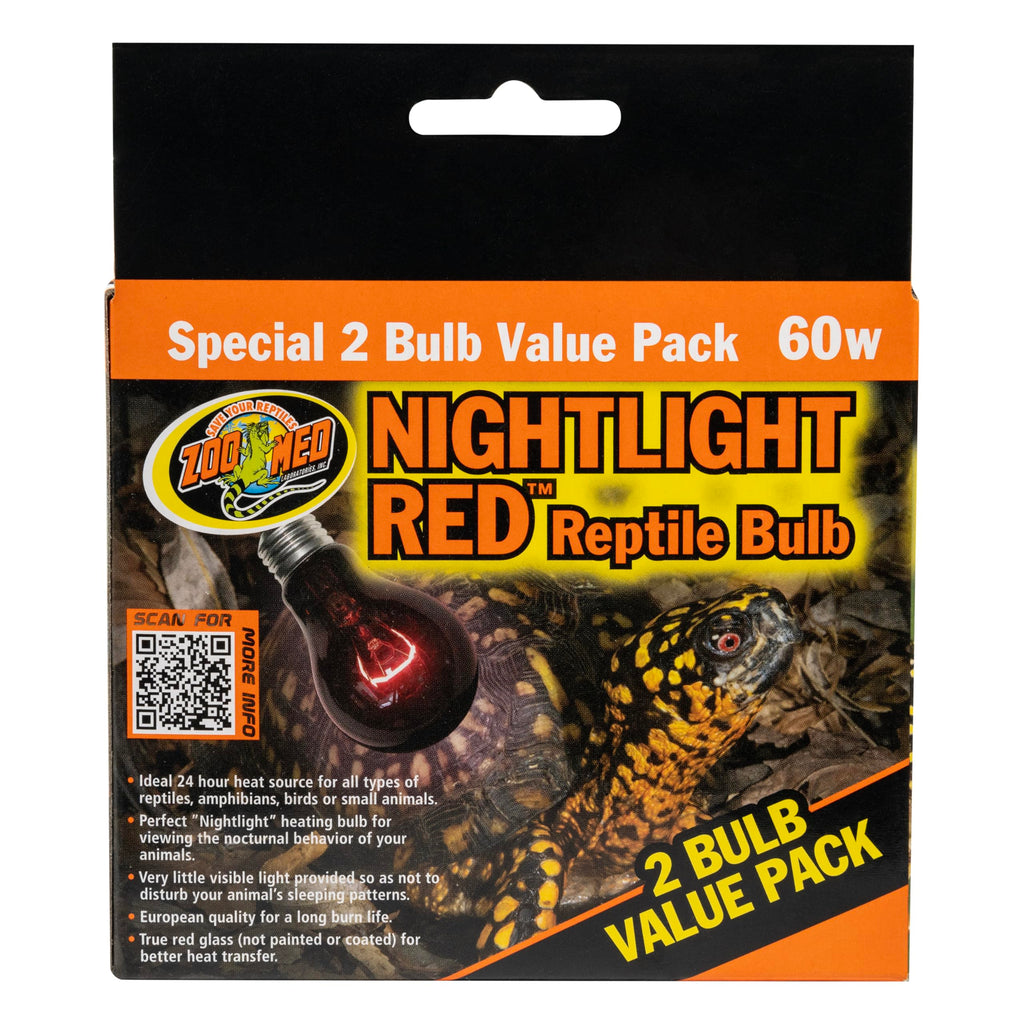 Zoo Med Nightlight Reptile Bulb, 60-watt, Red