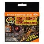 Zoo Med Nightlight Reptile Bulb, 60-watt, Red