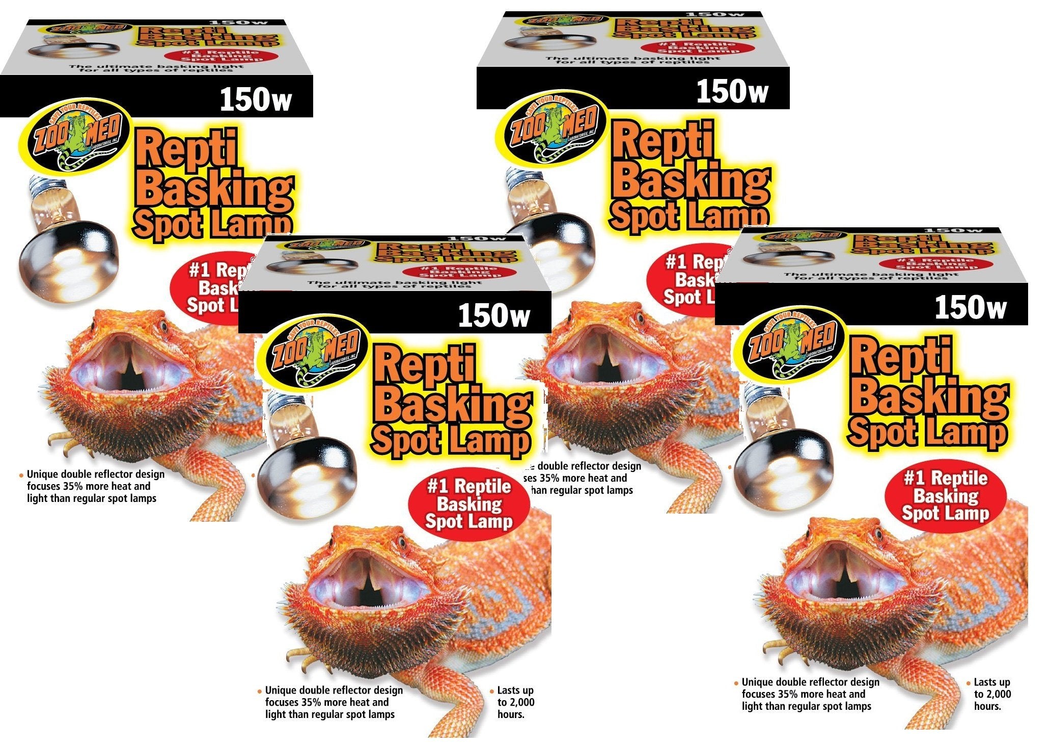 Zoo Med Reptile Basking Spot Lamps 150 Watts (4 Pack) Main image