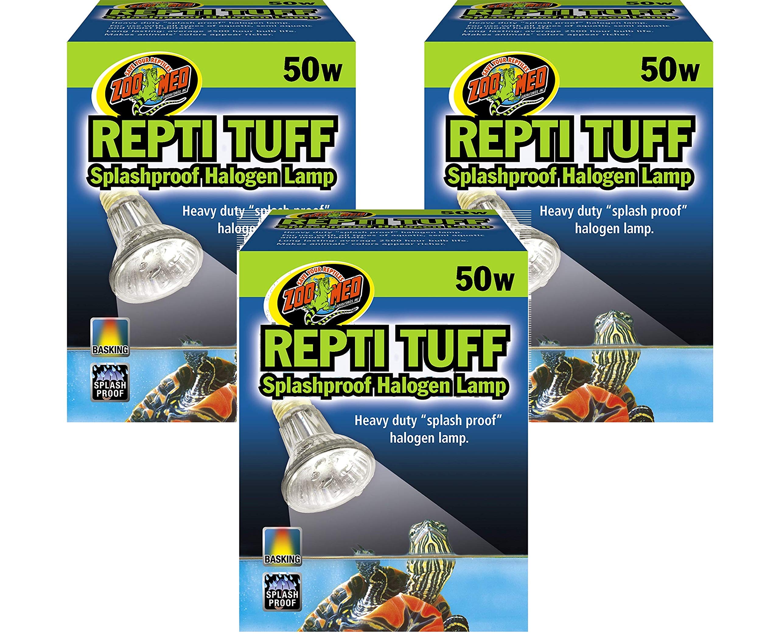 Zoo Med Repti Tuff Splashproof Halogen Lamps 50 Watts (3 Pack) Main image