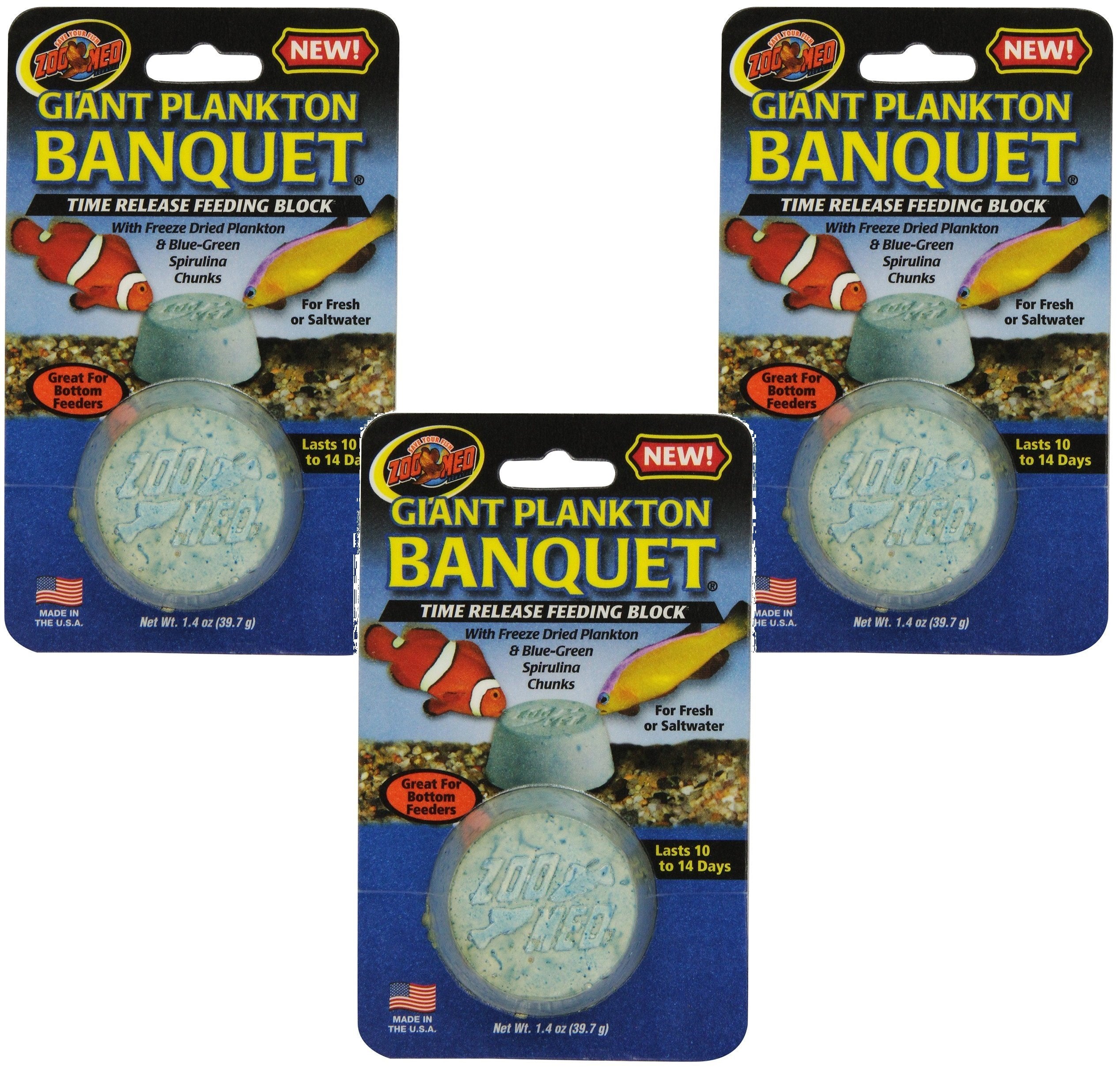 Zoo Med Laboratories Plankton Banquet Block Feeders - Giant Size (3 Pack) Main image