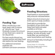 ZuPreem FruitBlend Flavor Pellets Bird Food for Parrots and Conures, 12 lb - Daily Blend Made in USA for Caiques, African Greys, Senegals, Amazons, Eclectus, Small Cockatoos