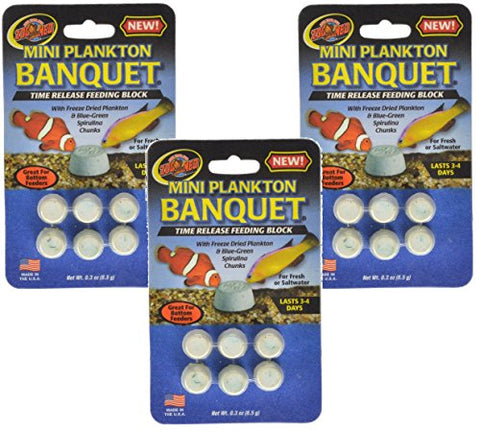 Zoo Med Laboratories Plankton Banquet Block Feeder Mini (3 Pack)