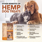 HolistaPet Hemp Dog Treats - Joint & Mobility Care - 30 Crunchy Treats - 600mg - Made in USA - Powerful Relief with Hemp Oil Turmeric & Boswellia - 100% Organic - for Hips & Joint Pain, Inflammation