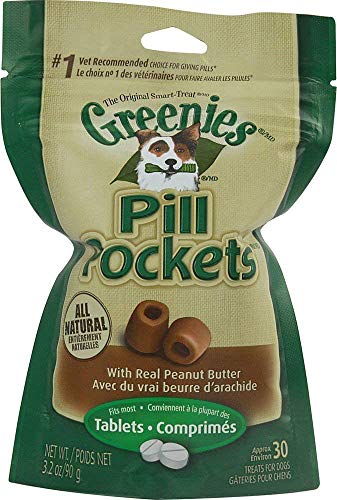 GREENIES Pill Pockets with Real Peanut Butter Treats for Dogs - 2 pack