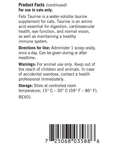 Thomas Pet Felo Taurine - Taurine Supplement for Cats - Taurine for Cats - (16 Ounces, Powder)