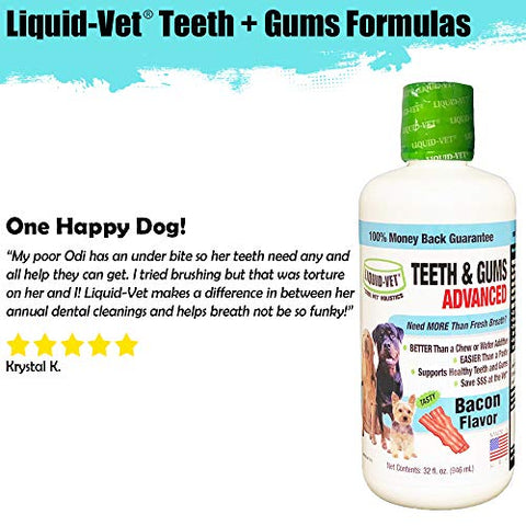 Liquid-Vet K9 Teeth & Gums Advanced Formula, Pot Roast Flavor, 8 oz BOGO Trial Pack