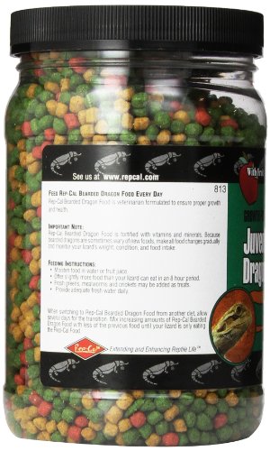 Rep-Cal Srp00813 Juvenile Bearded Dragon Pet Food, 12-Ounce