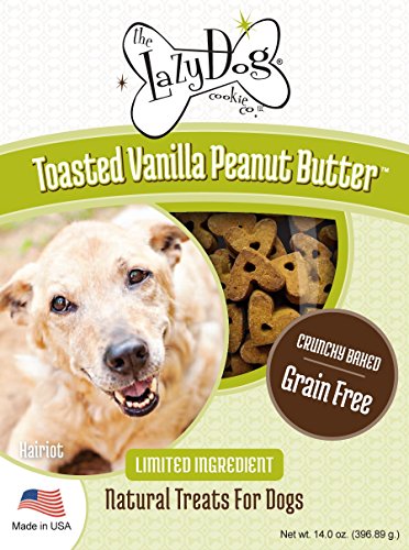 Lazy Dog Cookie Co. Toasted Vanilla Peanut Butter - Crunchy Baked Dog Treat 14oz