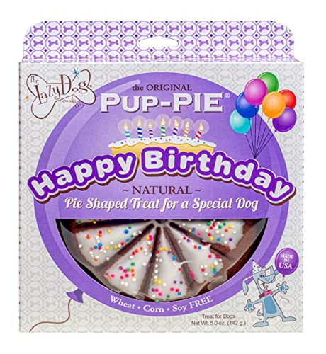 The Lazy Dog Pup-Pie - Original Pup-Pie - Happy Birthday Dog Treat for a Special Dog, 5 oz