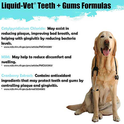 Liquid-Vet K9 Teeth & Gums Advanced Formula, Pot Roast Flavor, 8 oz BOGO Trial Pack