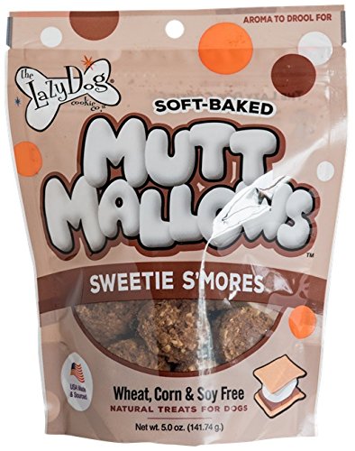 Lazy Dogs Mutt Mallows Soft Baked Dog Treats Sweetie Smores 5 oz Bag