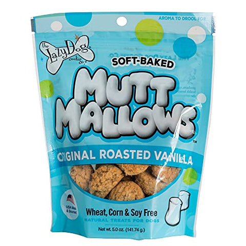 The Lazy Dog Cookie Co. Mutt Mallows Roasted Vanilla Soft-Baked Dog Treats, 5 oz.