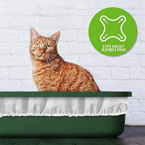 Alfapet Kitty Cat Pan Litter Box Elastic Liners-5-Pack