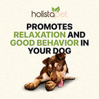 HolistaPet Hemp Dog Treats - Stress & Anxiety Relief - 30 Crunchy Treats - 150mg - Made in USA - Calming Hemp Oil Treats for Dogs - Separation - Aggressive Behavior - Loud Noises - Thunder