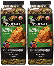 Zoo Med 2 Pack of Gourmet Bearded Dragon Food, 15 Ounces each