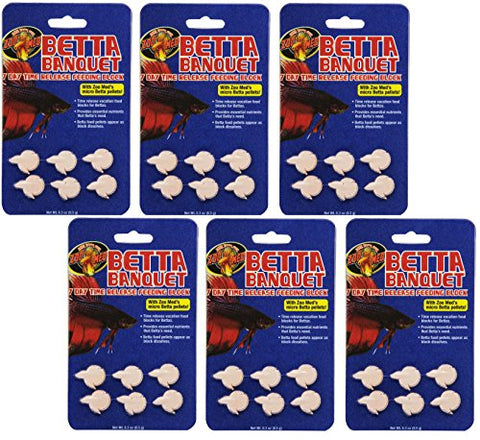 Zoo Med Betta Banquet Blocks 6 Card (Pack of 6)