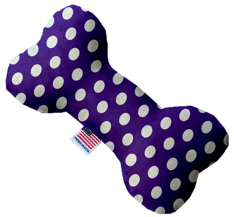 Royal Purple Swiss Dots Inch Bone Dog Toy