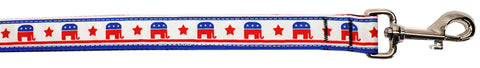 Political Nylon Republican Pet Leash 5/8in By