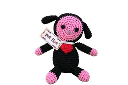 Knit Knacks Baabaa Lamb Organic Cotton Small Dog Toy