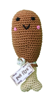 Knit Knacks Sticks The Drumstick Organic Cotton Small Dog Toy Main image