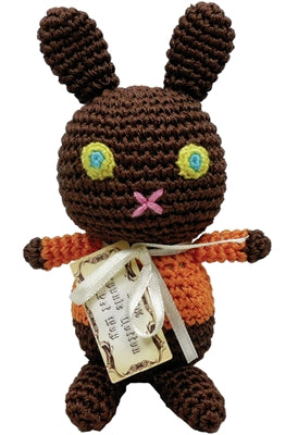 Knit Knacks Mock Choco Easter Bunny Organic Cotton Small Dog Toy Main image