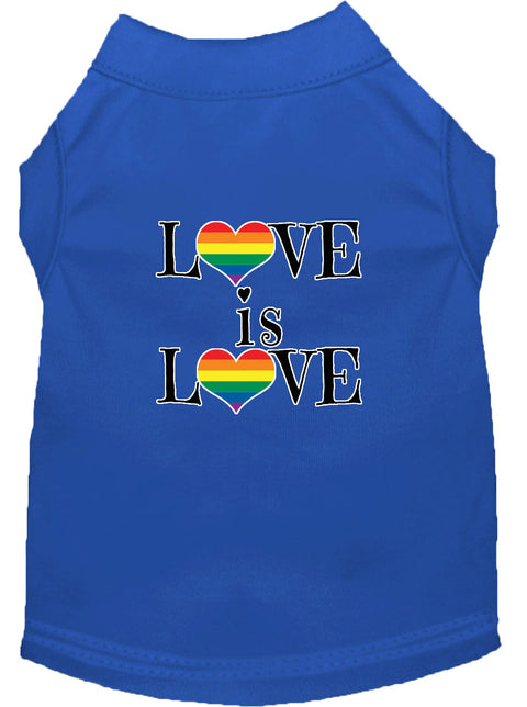 Love Is Love Screen Print Dog Shirt