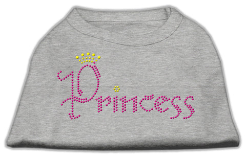 Princess Rhinestone Shirts Grey