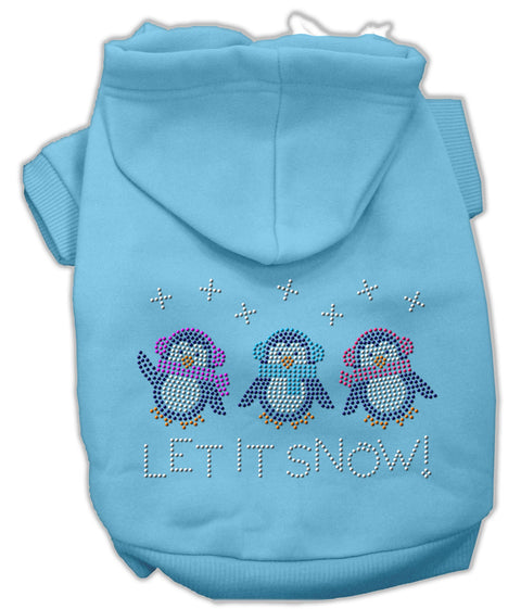 Let It Snow Penguins Rhinestone Hoodie