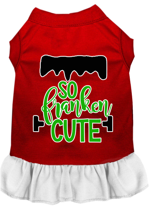 So Franken Cute Screen Print Dog Dress