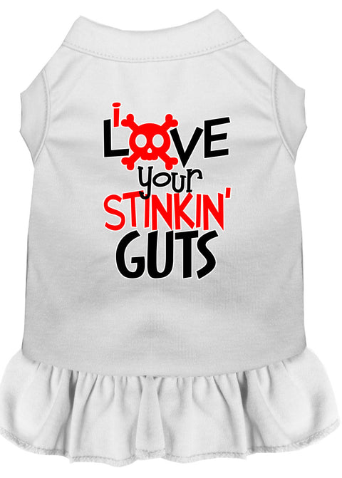 Love Your Stinkin Guts Screen Print Dog Dress