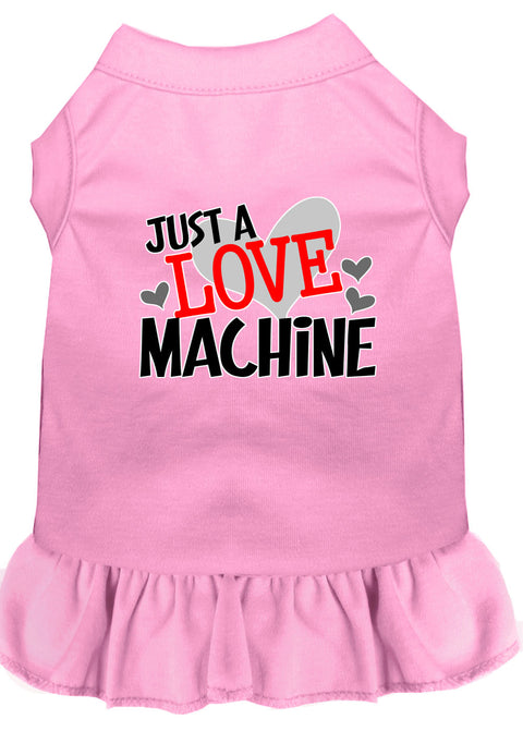 Love Machine Screen Print Dog Dress