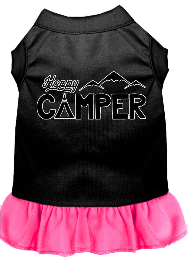 Happy Camper Screen Print Dog Dress