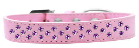 Sprinkles Dog Collar Purple Crystals Size