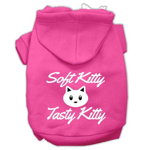 Softy Kitty, Tasty Kitty Screen Print Dog Pet Hoodies Size