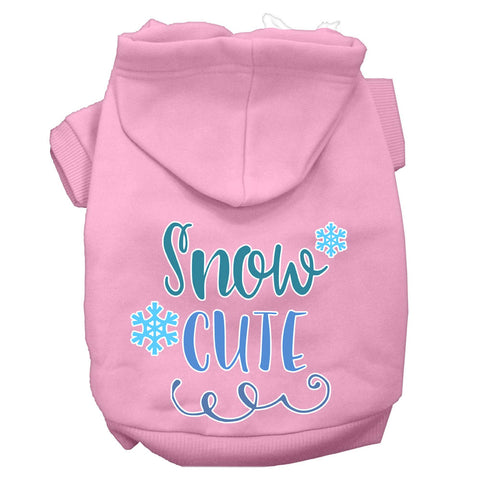 Snow Cute Screen Print Dog Hoodie