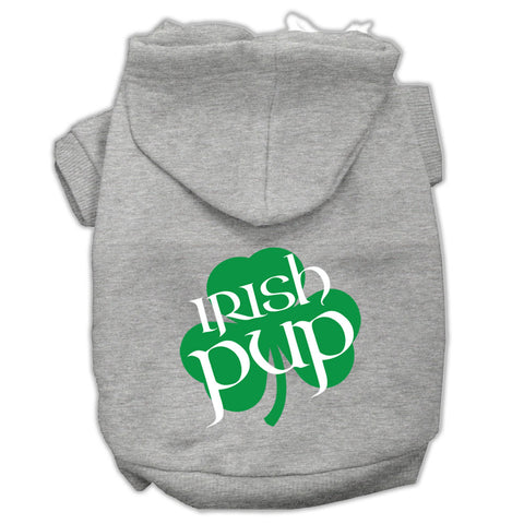 Irish Pup Screen Print Pet Hoodies Size