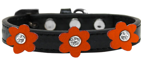 Flower Premium Collar Black With Flowers Size